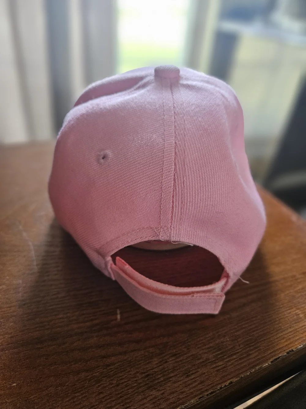 Pink Kids Baseball Cap with White Logo